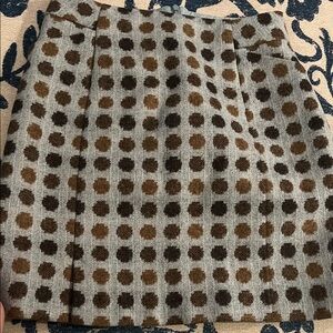 Boden- British Tweed by Moon- Polka Dot Women's Skirt - Brown and Black